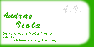 andras viola business card