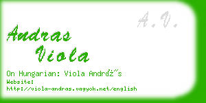 andras viola business card